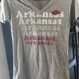 *Arkansas Razorbacks v neck tee